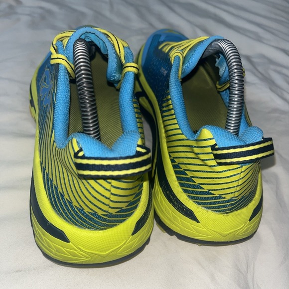 HOKA One‎ One Evo Mafate Trail Blue Yellow Women's Size 9 Vibram 1091576 CCTRS - Picture 4 of 16